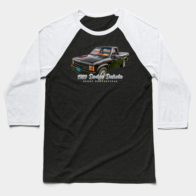 1989 Dodge Dakota Sport Convertible Baseball T-Shirt by Gestalt Imagery